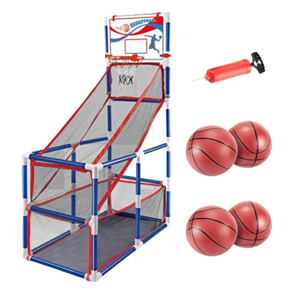 Aro de baloncesto interior CUTICAT juego de arcade fácil de configurar Juguetes Deportivos para niños 4 bolas