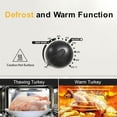 thumbnail image 3 of 14 Quart Electric Roaster Oven with Self-Basting Lid, Stainless Steel Turkey Roaster Oven with Rack, Removable Pan, Cool-Touch Handles, Easy to Clean, White, 3 of 6