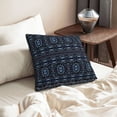 thumbnail image 6 of Velvet Decorative Throw Pillow Covers Set of 2, Soft Square Cushion Cover with Invisible Zipper Bohemian Ethnic Style Printing, 20"x20", 6 of 7