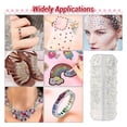 thumbnail image 3 of Nail Rhinestone Flat Bottom 6 Sizes Shiny Attractive Glass Material DIY Rhinestone Makeup Nail Supplies for Jewelry AB Rhinestone, 3 of 7