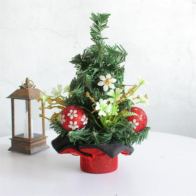 Pines Needles and Red Fruit Mini Christmas Tree Decorations, Hanging Scene Layout, Indoor Outdoor Front Door, Window, Mall Display, Holiday Party, Seasonal Decor HAODEJW | Plastic, Red
