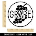 thumbnail image 2 of Grape Text with Image Flavor Scent Rubber Stamp for Scrapbooking Crafting Stamping - Large 1-1/4 Inch, 2 of 7
