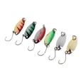 thumbnail image 2 of 6pcs cucharas Señuelos duros anzuelos de púas Señuelos cebos para perca arenque cabeza de serpiente DYNWAVEMX Señuelos de cuchara, 2 of 6