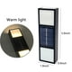 thumbnail image 3 of Lámpara de Pared Exterior con Luz Solar, Ip65, Moderna, para Jardín, Porche, Color Negro, con 6 Luces Led., 3 of 6