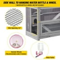 thumbnail image 5 of Morgete Wooden Hamster Cage Guinea Pig Habitat for Rats Mice Lizards with 11 Square FT, 5 of 8