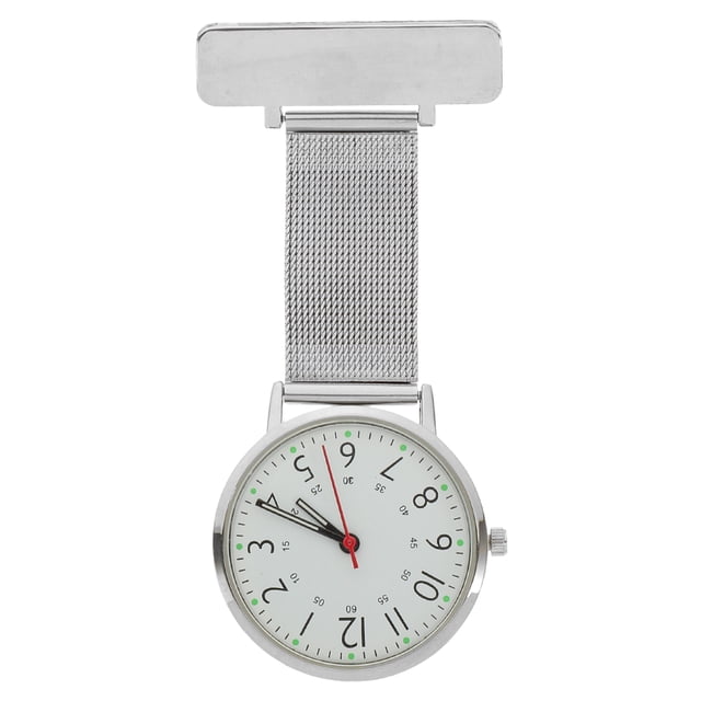 Reloj de enfermera con clip, reloj de bolsillo con broche de solapa, reloj colgante, broche médico, reloj de bolsillo para enfermería