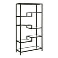 thumbnail image 4 of Evelyn&Zoe Johann 68" Tall Rectangular Bookcase, Satin Nickel, 4 of 7