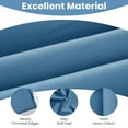 thumbnail image 3 of Lux Decor Collection Blackout Curtains for Bedroom, Set of 2 Curtains for Living Room, Thermal Insulated Blackout Curtains - 42"x63" - Blue, 3 of 11