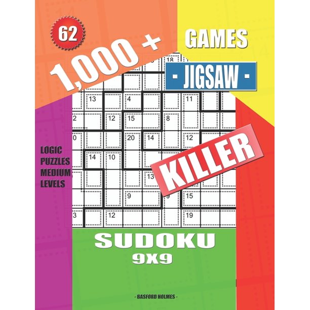 1,000 + Games jigsaw killer sudoku 9x9 Logic puzzles medium levels