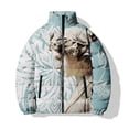 thumbnail image 3 of Chaquetas de invierno para hombre, ropa informal de algodón para hombre, chaqueta con estampado de estatuas retro, abrigo para hombre, abrigos, parka para hombre, frío, 3 of 5