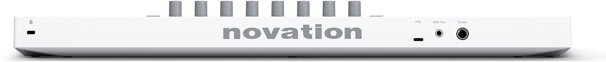 Novation Launchkey 37 Mini MK4 Portable USB MIDI Keyboard Controller with OLED Display - White