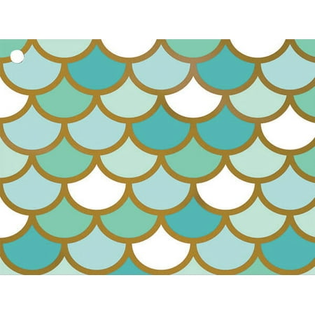 6 PK, Mermaid's Paradise Gift Cards 3-3/4 x 2-3/4" For Gift Basket Or Gift Bag