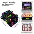 thumbnail image 3 of Alien Double Layered Insulated Refrigerated Lunch Bag with Two Compartments, Large Capacity, Hand Carry - 7.1x11.4x16.1 inches, 3 of 6