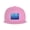 Pink, variant on Flat Bill Snapback Hats for Men Women Denim Blue Hip Hop Style Plain Baseball Cap Black