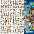 thumbnail image 2 of Disney-pegatinas de tatuaje de Toy Story Pixar, impermeable, Original, figura de Cartonn, pegatina de Buzz Lightyear, suministros de fiesta de cumpleaños, regalo, 2 of 5
