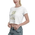 thumbnail image 2 of Kind To Your Mind Leak Navel T-Shirt White X-Large, 2 of 5