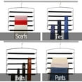 thumbnail image 4 of Pants Hangers 1 Pcs, Swing Arm Trousers Hanger, Space Saving Pants Rack, 5 Layers Jeans Hangers with Non-Slip, Happon Multiple Pants Hanger Closet Organizer for Trousers Scarves Ties, 4 of 8