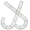 thumbnail image 4 of LOLIPPYY 2Pcs Candy Cane Shaped Wire Wreaths Metal Frame for Christmas Style Indoor Use, 4 of 8