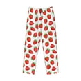 thumbnail image 2 of Vsdgher Strawberries Print Mens Pajama Pants Sleep & Lounge Pants, PJ Bottoms With elastic waistb and Pockets, 2 of 5