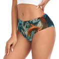 thumbnail image 2 of Fotbe Red Blue Dragon Battle Epic Calzones Estampados para Mujer – Ropa Interior de Algodón, Cómoda, Suave y Elástica-3X-Large, 2 of 6
