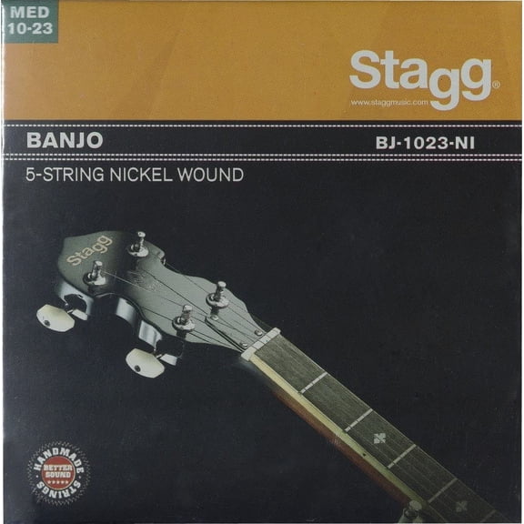 Stagg BJ-1023-NI Nickel Wound Banjo Strings - Medium Light Gauge - 5 String Set