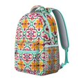 thumbnail image 2 of Boho College Backpack - 17 Inch Laptop Compartment, Tribal Print Design, Heavy Duty Oxford Fabric, Roomy for Books, Notebooks & Campus Gear, 2 of 6