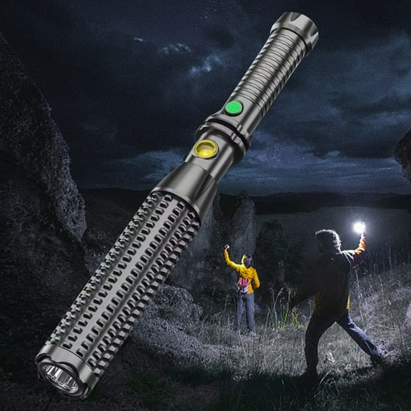 LED Flashlight under $5! CQCYD LED Wolf Teeth Flashlight, Tactical Military Torch, High Power Bright Beam, USB Rechargeable Emergency Light, Outdoor Adventures Hunting Flashlight