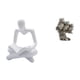 thumbnail image 1 of Figura de pensador abstracto,Estatua de pensador abstracto,decoración para el hogar,Figura humana decorativa para oficina,coleccionable,Figuras de búho,Figuras de búho,animales, 1 of 8