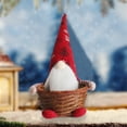 thumbnail image 3 of nvzhuang Christmas Gnome Plush Toys with Candy Basket Beard Pointed Hat Adorable Dwarf Doll for Party Home Office, 3 of 8