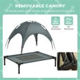 thumbnail image 4 of imerelez 30 inch Elevated Dog Bed with Canopy, Outdoor Dog Bed Cot with Shade Tent, Portable Raised Pet Cot Cooling Bed for Dogs, 4 of 6