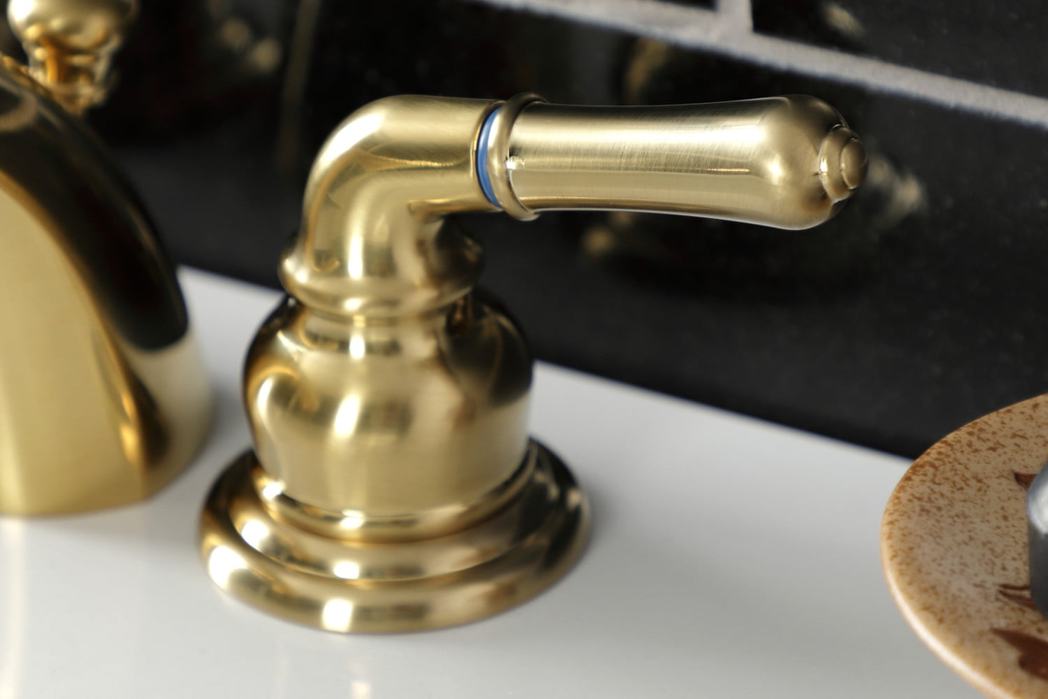 Kingston Brass KB957SB Magellan Mini-Widespread Bathroom Faucet, Brushed Brass