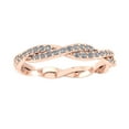 thumbnail image 2 of Natural 1Ct Round Brilliant Cut Diamond Twist Eternity Band Ring 18k Gold F VS1, 2 of 3