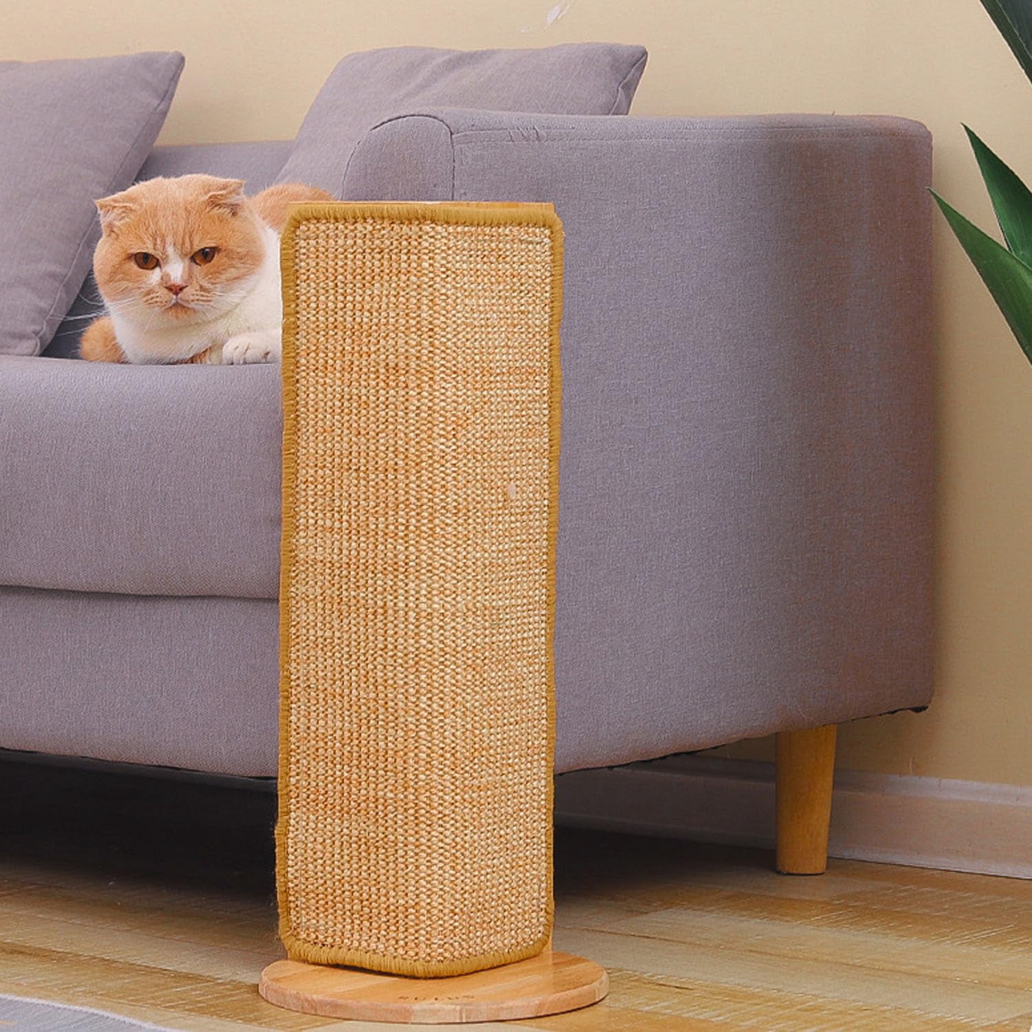 Couch Corner Cat Scratcher – Sisal Furniture Protector Pad for Couch Corner, Space Saving Scratching Board for Indoor Cats, Durable Home Pet Accessory