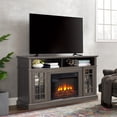 thumbnail image 4 of SESSLIFE Fireplace TV Stand for 65 Inch TV, TV Console with 23''Electric Fireplace, Entertainment Center Television Table for Living Room or Bedroom, Dark Gray, 4 of 6