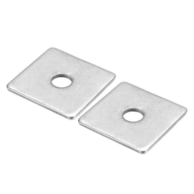 Unique Bargains Rondelle Carrée, 2 Pack M12x50x50x3mm Rondelles Carrées en Acier Inoxydable 304
