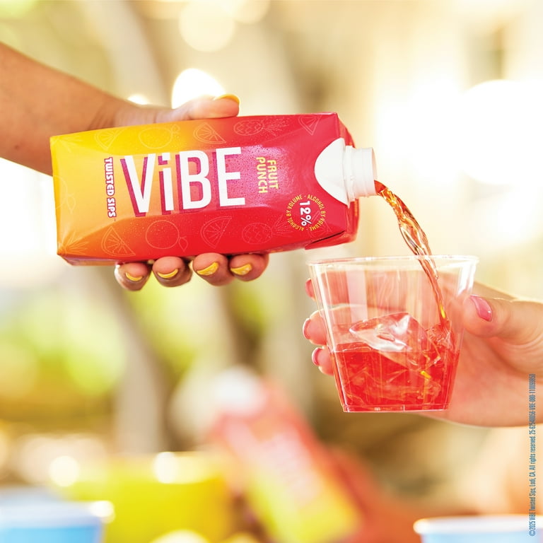 ViBE Twisted Sips Fruit Punch, 500mL Box, 12% ABV - Walmart.com