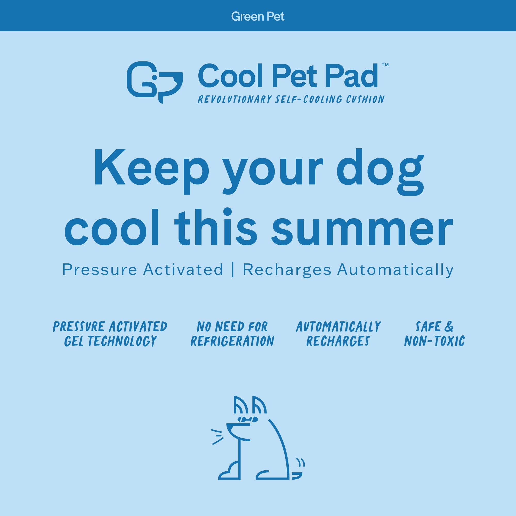 Rectangle Pet Cooling Mat – Pet Tone Official