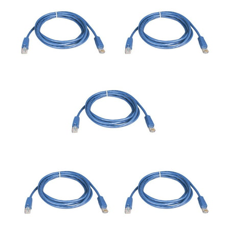 5 Pack Lot - 14ft Cat5e Cat5 Ethernet Network LAN Patch Cable Cord RJ45 -