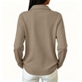 thumbnail image 4 of Polo Shirts for Women Long Sleeve Collared Golf Shirts Fall Fashion 3 Button Lapel Breathable Work Blouses XL, 4 of 7