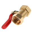 thumbnail image 2 of mmirethe Various Type Ball Valve Threaded Brass Ball Valve FF 16mm Red 1Set, 2 of 6