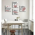 thumbnail image 6 of Kitchen Wall Decor - 4 Pieces Red Kitchen Wall Art Funny Kitchen Rules Songs Vintage Canvas Print Artwork Set for Dining Room, Coffee Bar, Bakery Decor Stretched and Framed Ready to Hang 12"X12"X4, 6 of 6