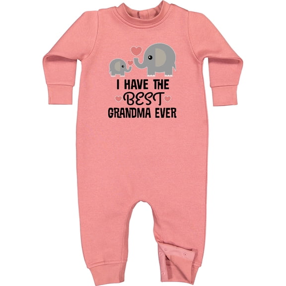 Inktastic Grandkids Best Grandma Ever Baby Fleece Romper