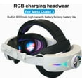 thumbnail image 7 of RGB Comfort Battery Head Strap 8000mAh Compatible with Meta Quest 3/Quest 3S Accessories, Battery Pack Elite Strap Replacement for Enhanced Support and Extend Playtime in VR White&Black, 7 of 7