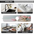 thumbnail image 7 of Coolnut Pink Roses Flowers Sink Splash Guard for Faucet 2 Packs Faucet Absorbent Mats, Love Floral Summer Faucet Handle Drip Catcher Quickly Drying Mat for Kitchen Counter, 14.9"x5.5", 7 of 7