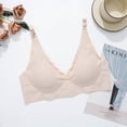 thumbnail image 2 of Sous-vêtements à Rayures Douces en Gelée Sans Marque pour Femmes Sans Anneau Bretelles Doubles Fixes Quatre Boucles Rassemblées pour Collecter par Pass Anti-Affaissement, 2 of 5
