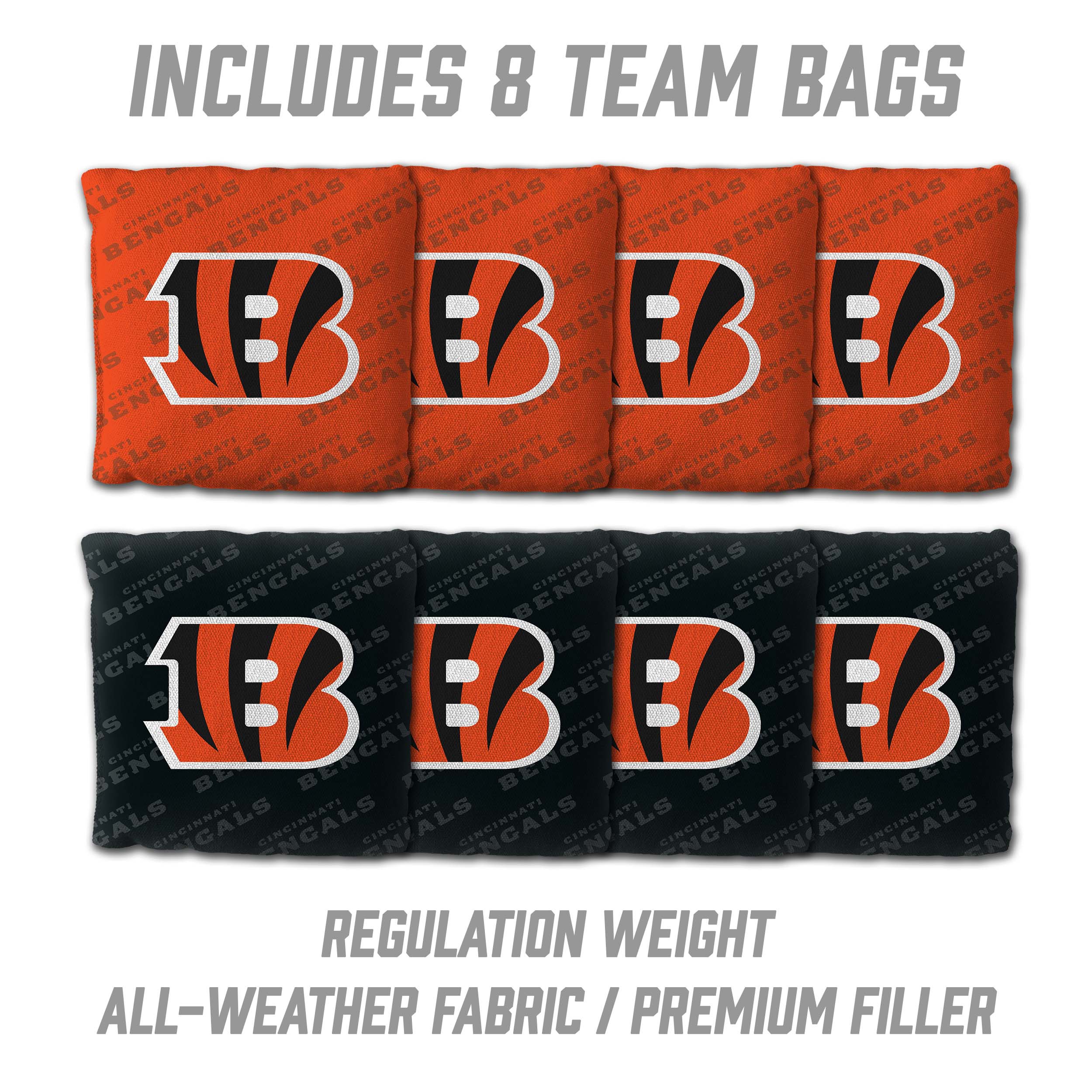YouTheFan NFL Cincinnati Bengals 2x4 Slogan Series Cornhole