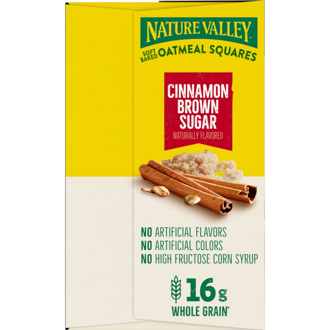 (4 pack) Nature Valley Soft Baked Oatmeal Squares, Cinnamon Brown Sugar, 12 Bars, 14.88 oz