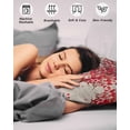 thumbnail image 3 of Valentine's Day King Pillow Cases Set of 2 - Microfiber Bed Throw Pillow Covers, Love Tree Trucks Balloons Beige Romantic Decorative Lumbar Pillow Cover with Envelope Closure for Sofa/Travel 20"x36", 3 of 6