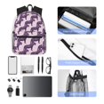 thumbnail image 5 of Daiia Leopard Print School Backpack for Men Women, Unisex Large Waterproof Bookbag Schoolbag Casual Daypack for High School/College/Teens/Travel/Work Black, 5 of 8