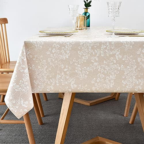 Heavy Duty Vinyl Oilcloth Tablecloth PVC Waterproof Plastic Wipeable ...